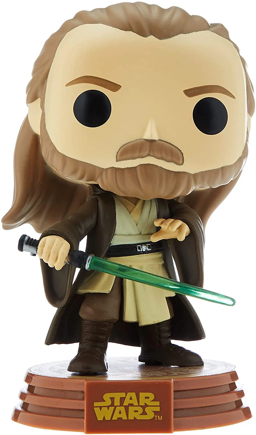 Funko POP! Star Wars: Qui-Gon Jinn (Tatooine) Vinyl Bobble-Head - Amazon Exclusive - Image 4