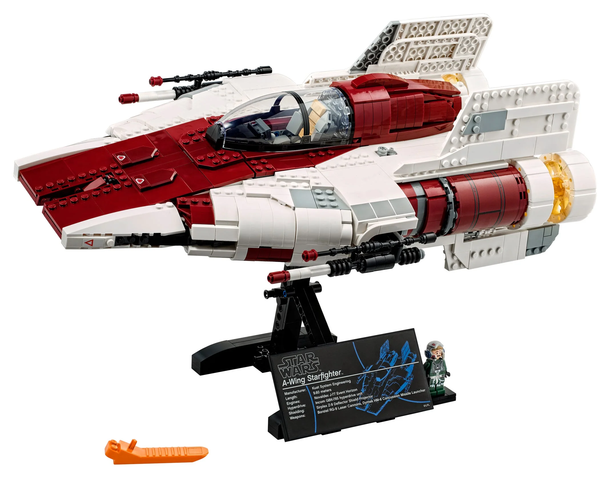 LEGO Star Wars: A-Wing Starfighter - Ultimate Collector Series - 1673 Piece Building Kit [LEGO, #75275] - Image 3