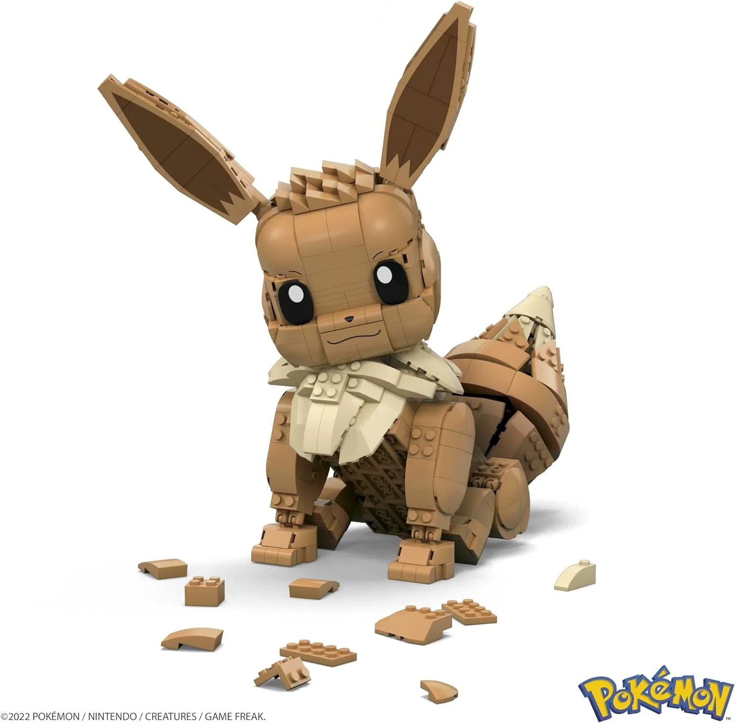 MEGA Pokemon: Jumbo Eevee - 824 Piece Building Set - Articulated and Poseable - Image 10