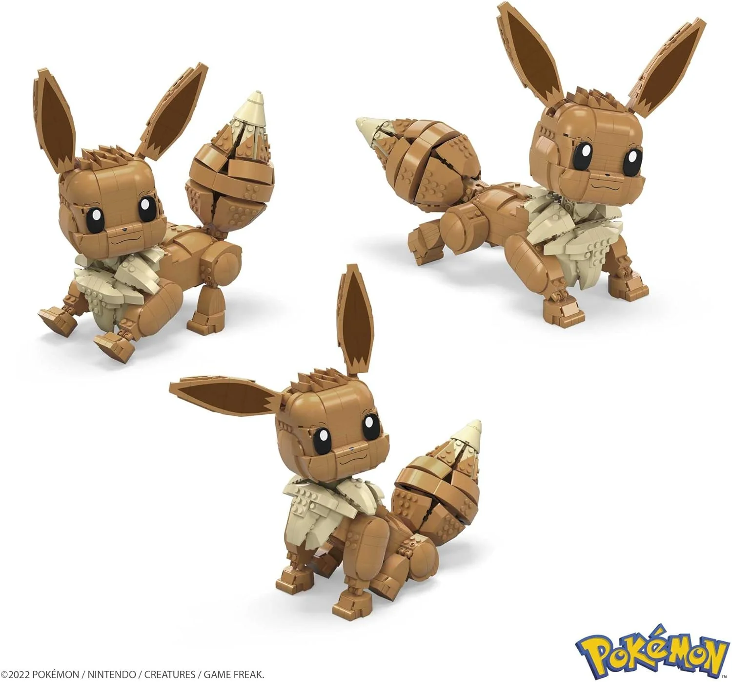 MEGA Pokemon: Jumbo Eevee - 824 Piece Building Set - Articulated and Poseable - Image 12