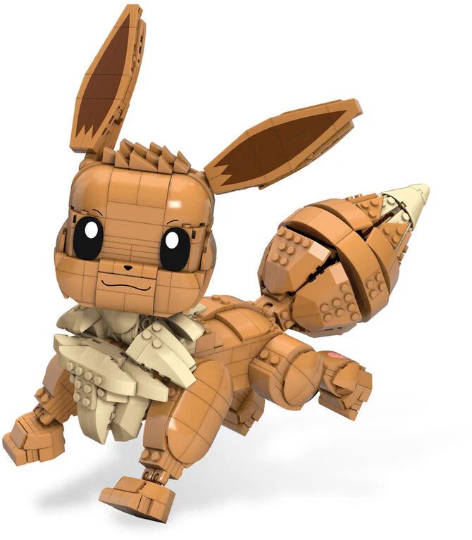 MEGA Pokemon: Jumbo Eevee - 824 Piece Building Set - Articulated and Poseable - Image 5