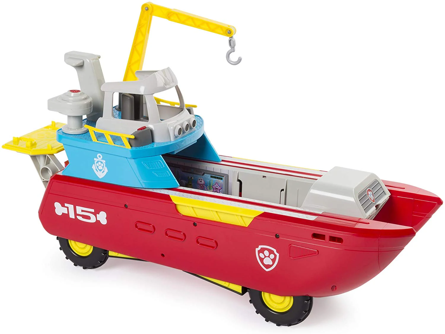 PAW Patrol Sea Patrol: Sea Patroller Transforming Vehicle w/ Lights & Sounds - Image 6