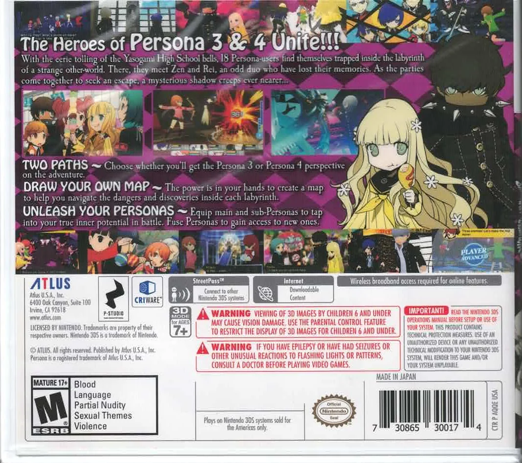 Persona Q: Shadow of the Labyrinth [Nintendo 3DS] - Image 3